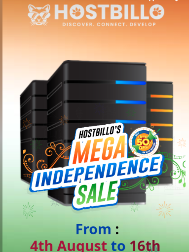Hostbillo Web Hosting Mega Independence Sale 2022 – Upto 50% off