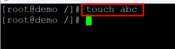 touch command