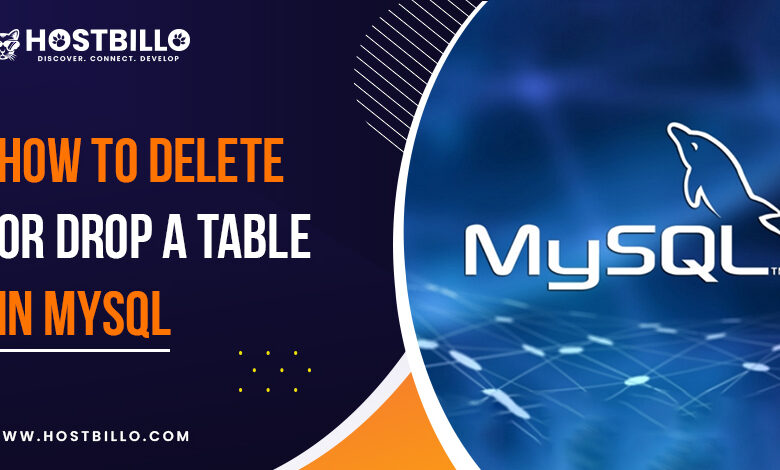 How to Delete or Drop a Table in MySQL