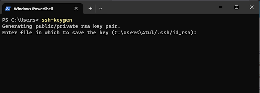Generate the SSH Key Pair