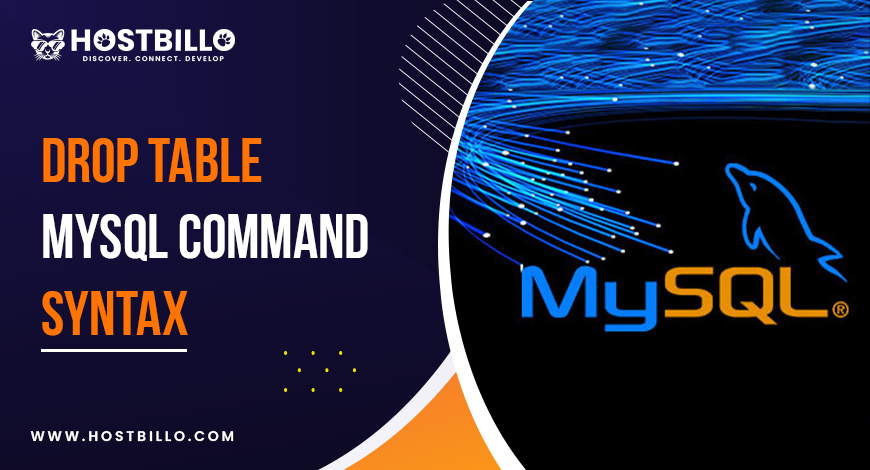DROP TABLE MySQL Command Syntax