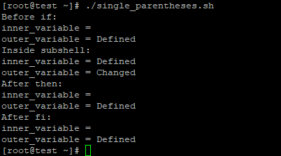 Single-Parentheses Syntax