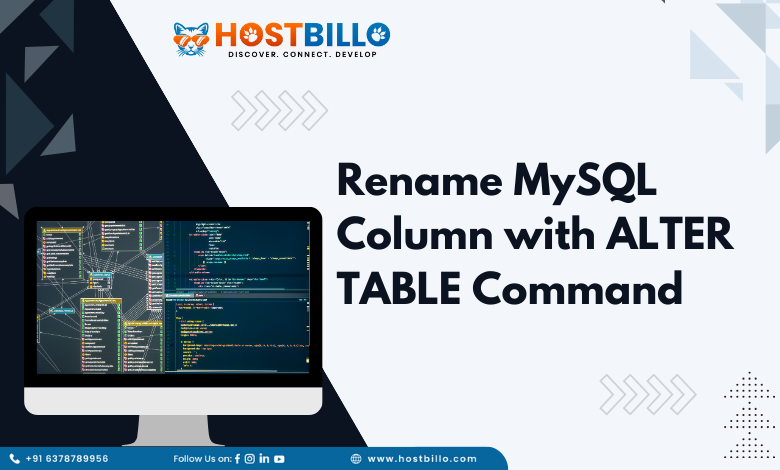 Rename MySQL Column with ALTER TABLE Command