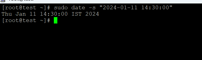 Set Linux Date Command